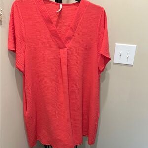 Mittoshop Orange and Pink Dolman Sleeve dress airflow size 2X